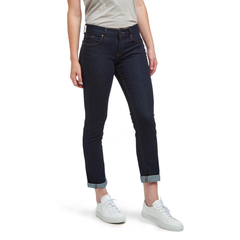 Women’s Mott and Bow Boyfriend Slim Straight Jeans